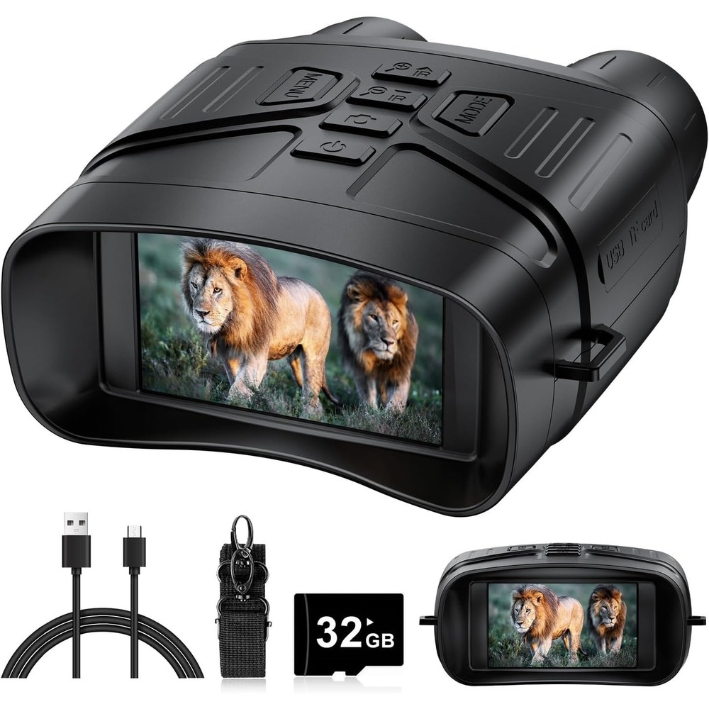 4K Night‎ Vision Goggles Binoculars – 5000mAh Battery, 32GB, HD Photo & Video